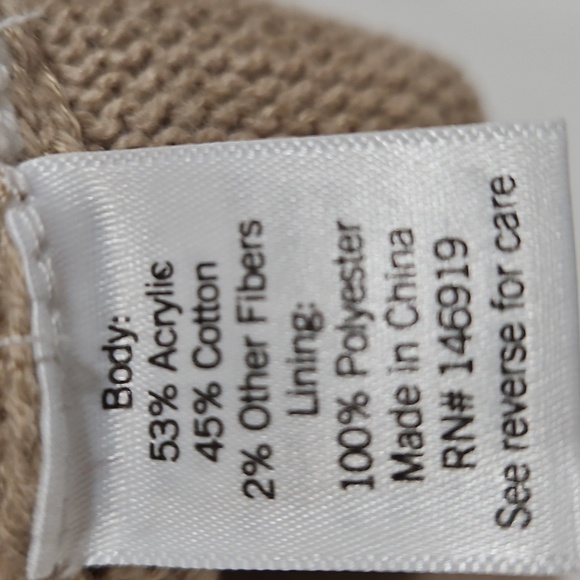 LC Lauren Conrad Beige and White Knit Tank Top - Picture 4 of 7